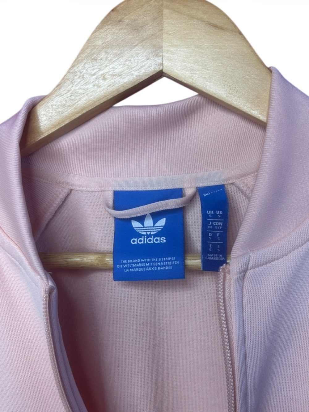 Adidas Pale Pink Tracksuit Jacket - Picture 5 of 7